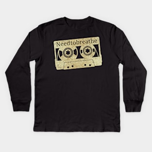 cassette tape vintage Needtobreathe, ElaCuteOfficeGirl Kids Long Sleeve T-Shirt